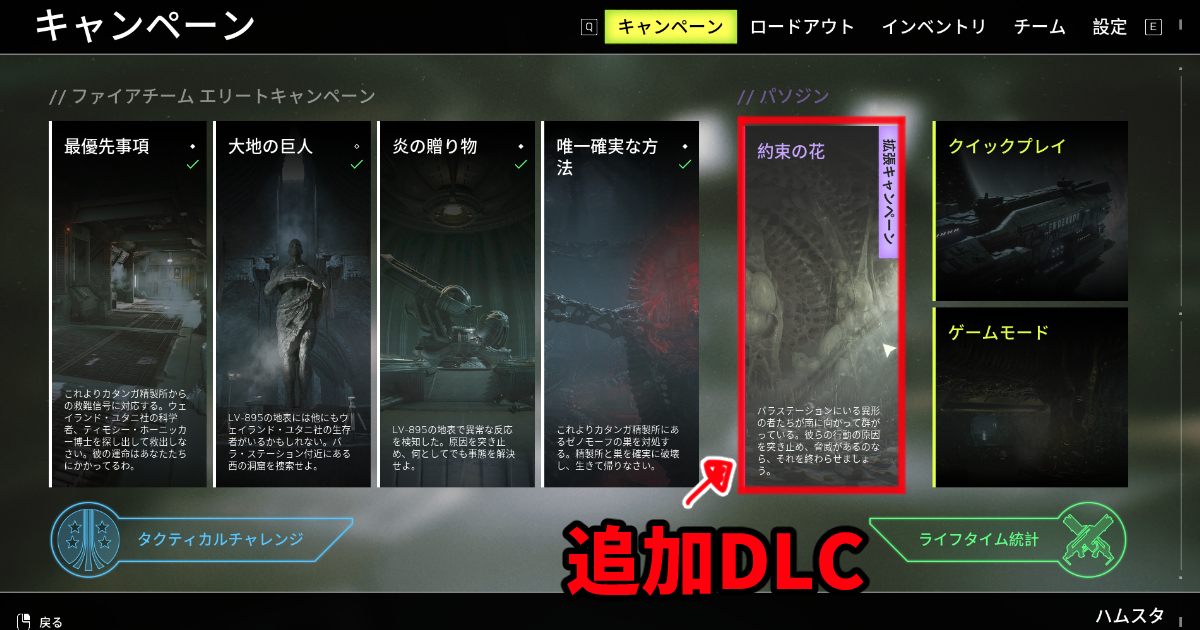 エイリアンファイアチームのステージ